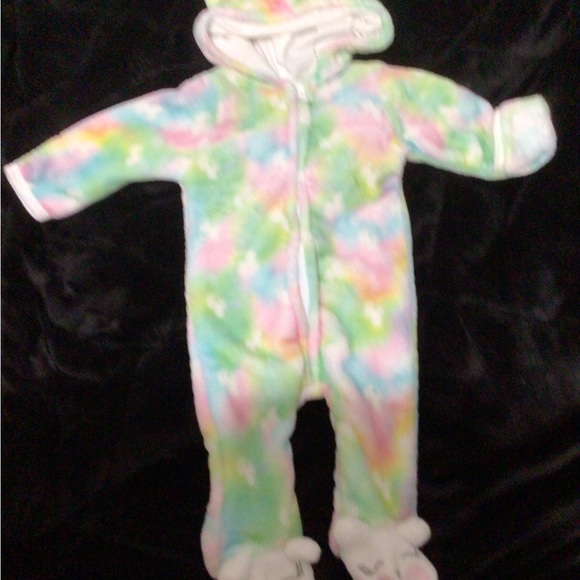 Unicorn hooded footie costume Size 0-3 months - Picture 4 of 7